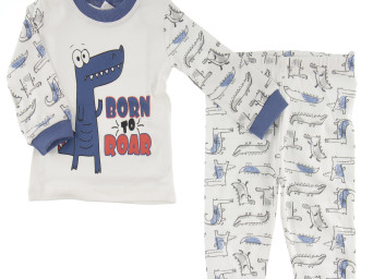 Timsah Baskılı Pijama Takımı