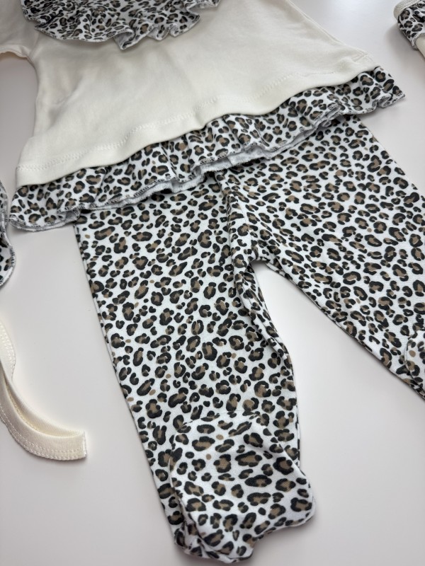 Kız Bebek Leoparlı 5'li Set