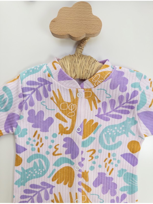 Kız Bebek Renkli Pijama Takımı