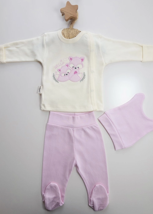 Kız Bebek 3'lü Zıbın Seti - Yonja Baby