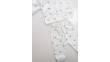 Kız Bebek Lale Desenli Beyaz Pijama Takımı