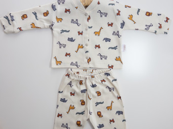 Hayvan Desenli Pijama Takımı