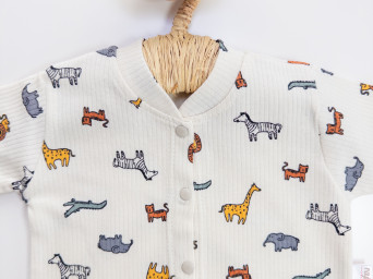 Hayvan Desenli Pijama Takımı