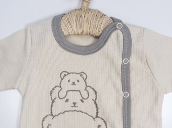 Ayıcık Ailesi Desenli Pijama Takımı